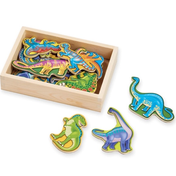 Melissa & Doug Dinosaur Wooden Magnets Kids - Picture 1 of 9